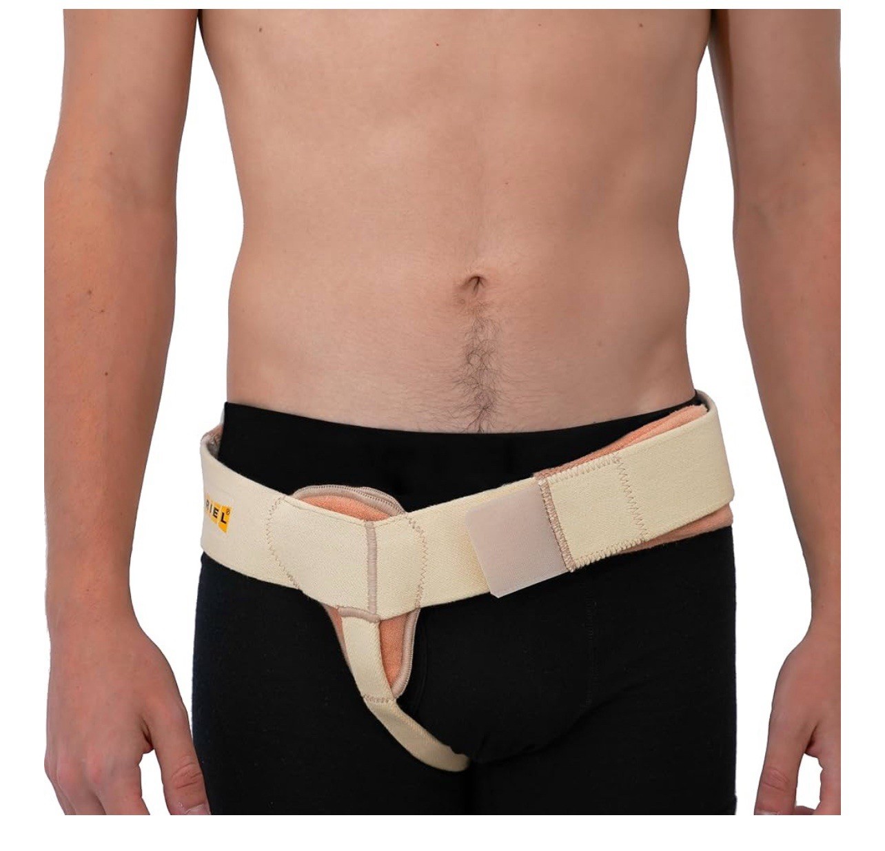 URIEL Right Sided Inguinal Hernia Belts for Men Hernia Support Tan Size XXL