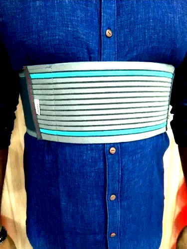 Rib Belt Elastic Chest Wrap Injury Binder Compression & Support For Men or Women