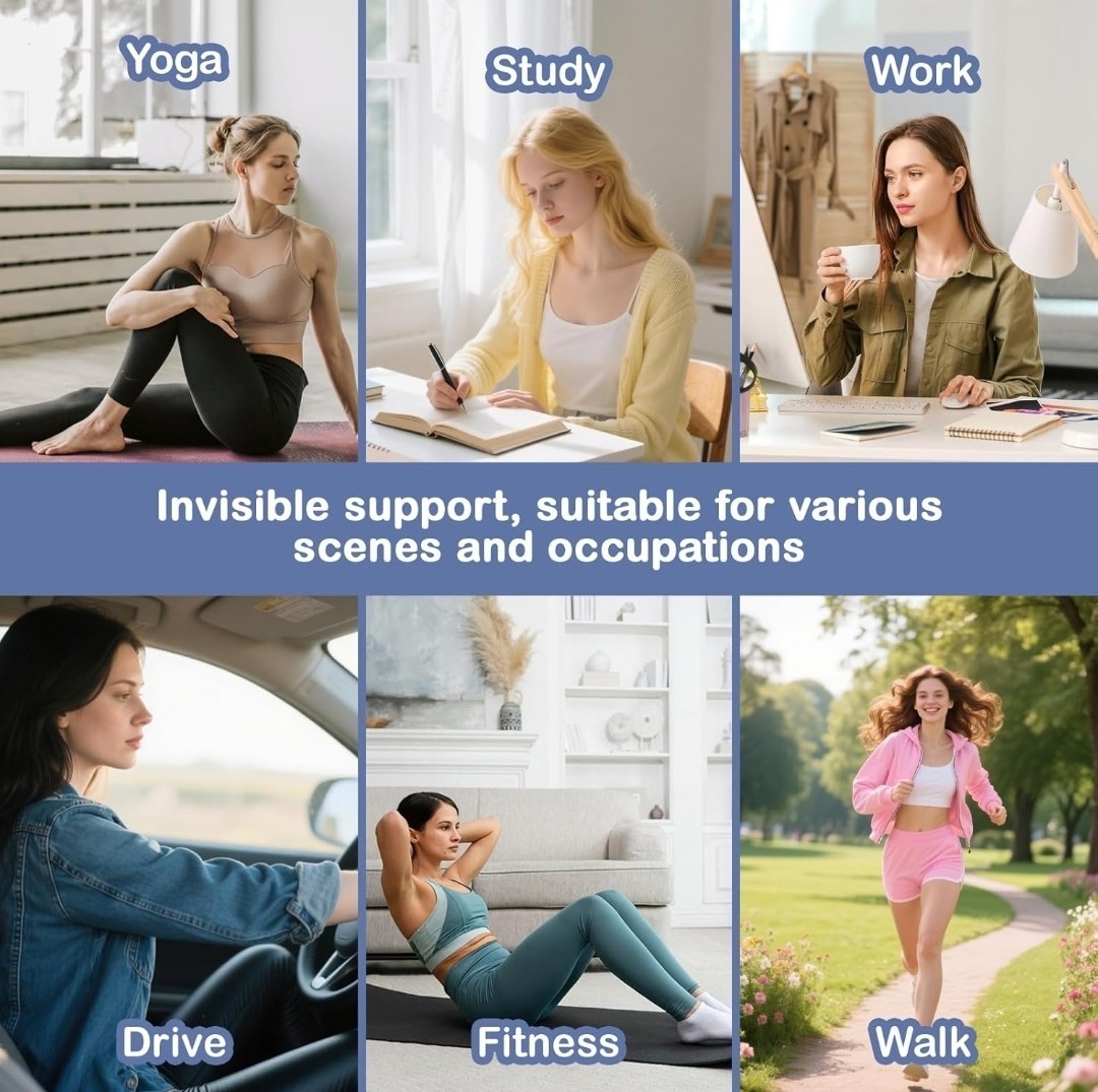 [5 Pack] Posture Corrector – Adjustable Upper Back Brace Straightener