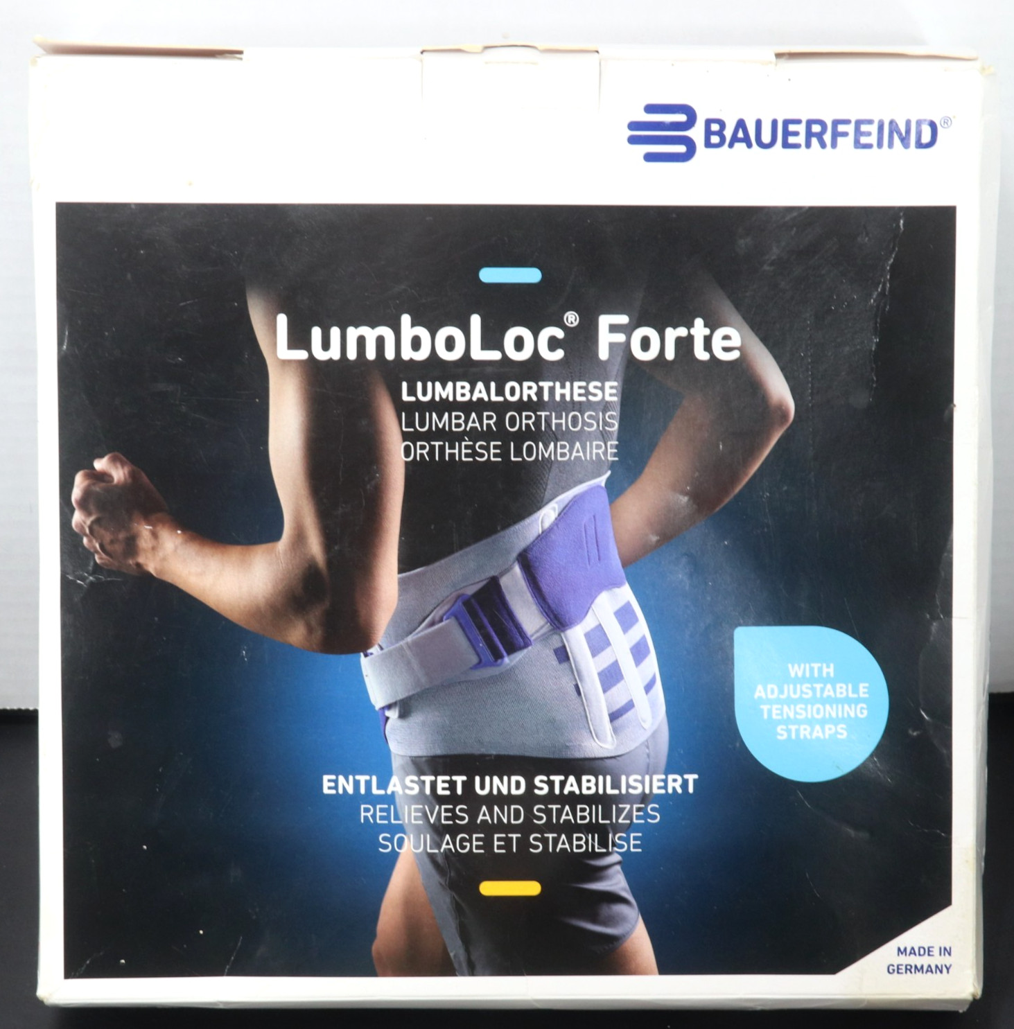 BAUERFEIND LumboLoc Forte Lumbar Orthosis Back Support, Size 4 (100-110cm) EUC!