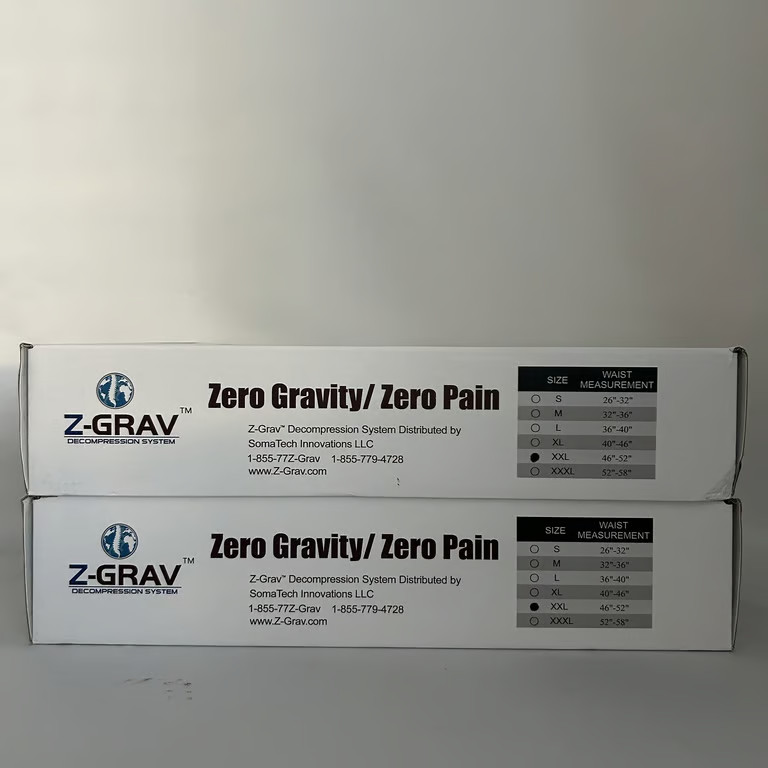 Z-Grav Decompression System Back Brace Belt Lower Back Pain Relief Size XXL