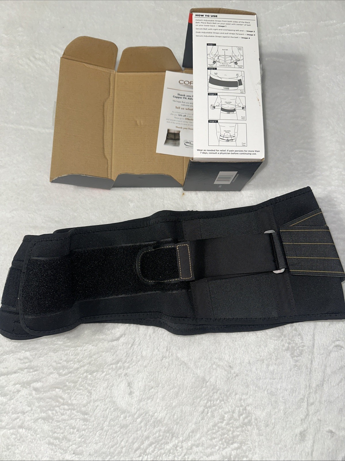 Copper Fit Back Pro Compression & Support S/M