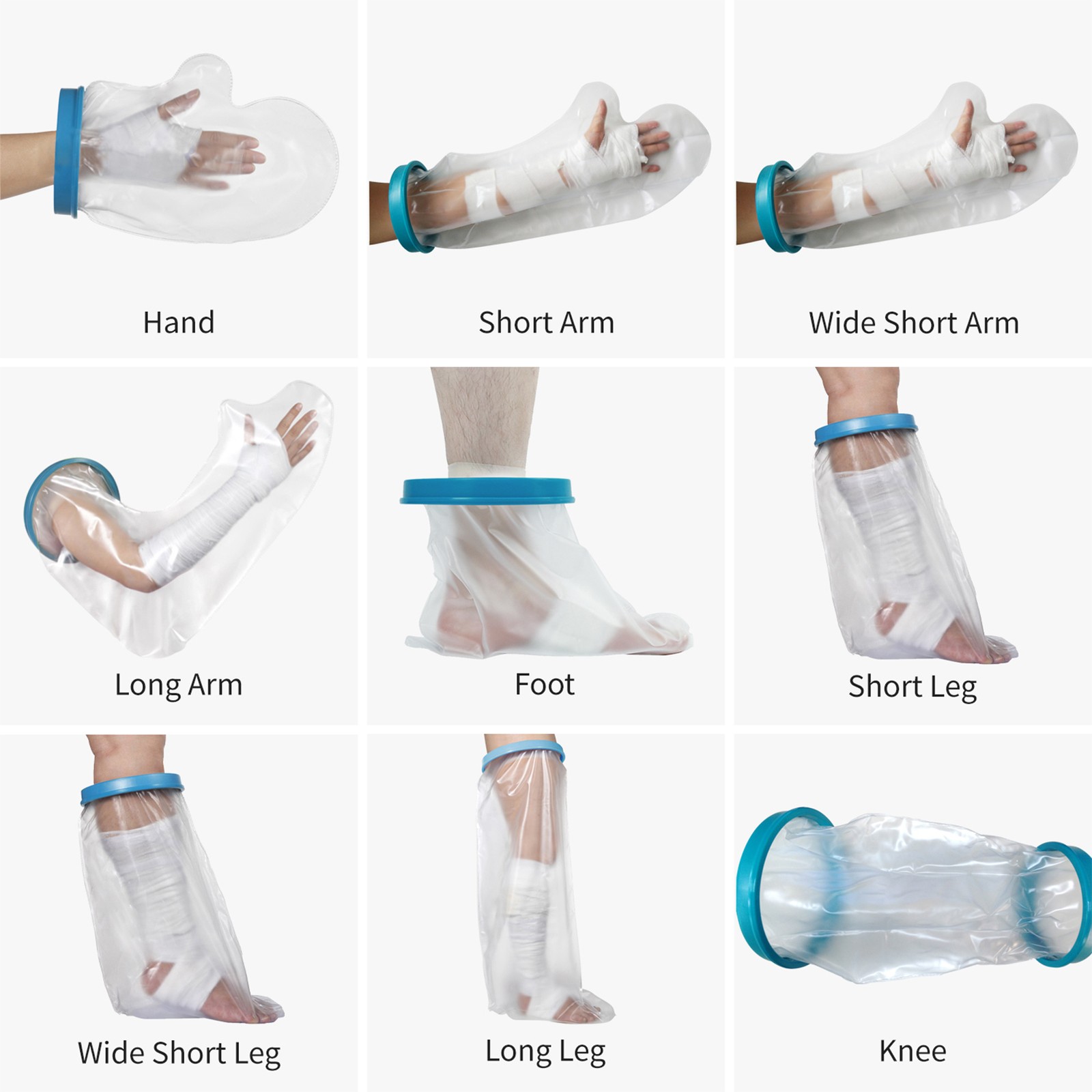 1-Arm Cast Cover Adult Waterproof Reusable Leg Hand Foot Ankle Knee Cast EVIL