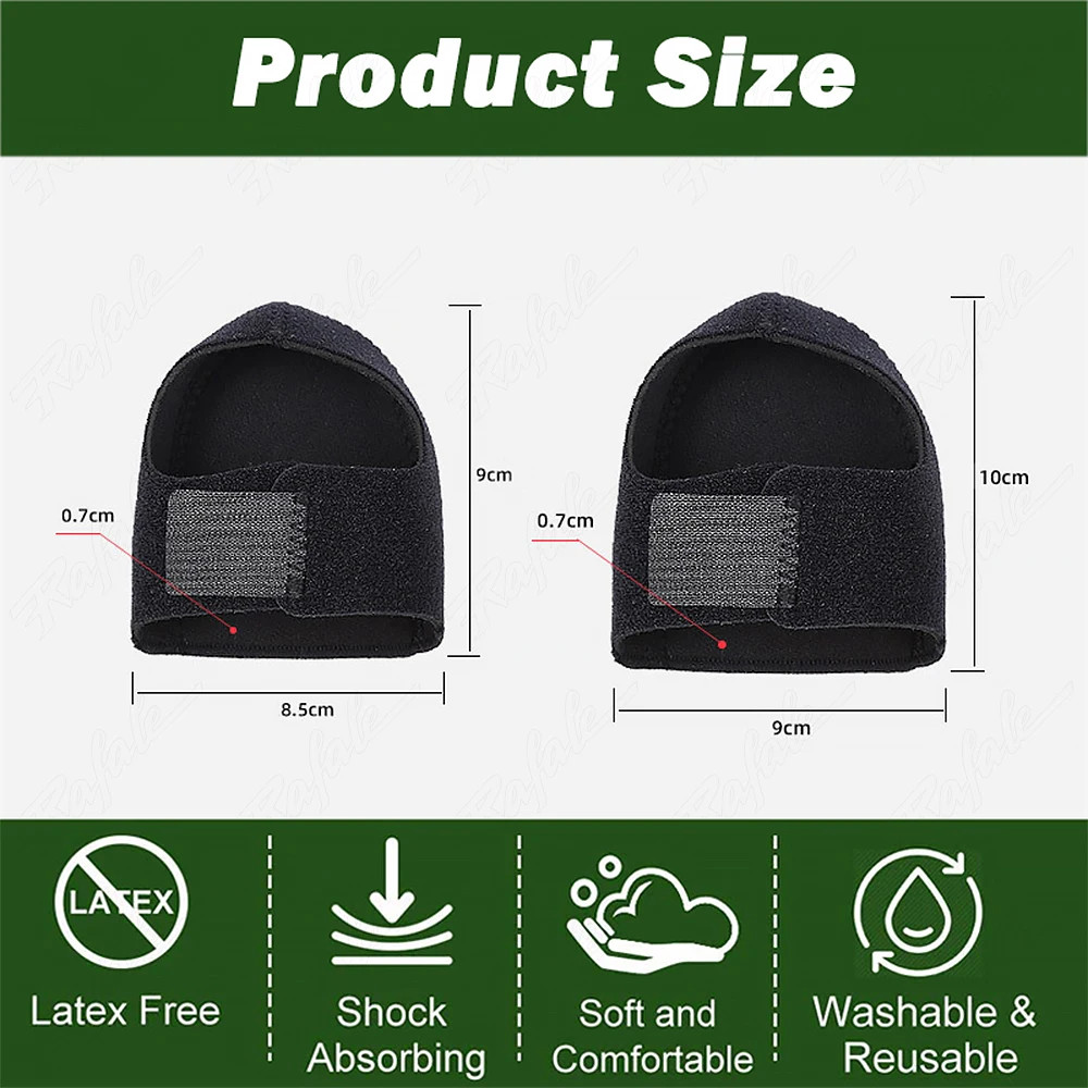 Gel Heel Insoles for Shoes Plantar Fasciitis Socks Women Men Heel Spur Pain Reli