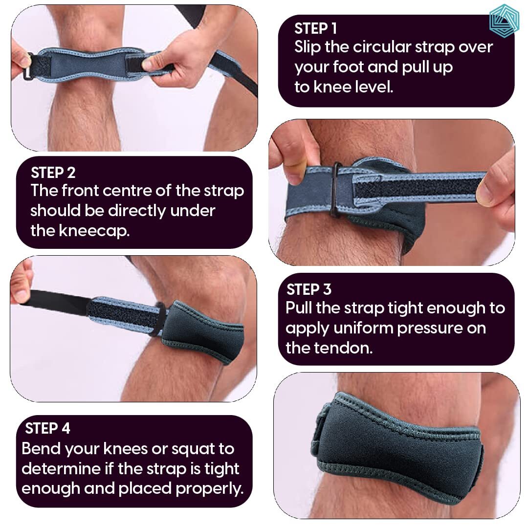 Boldfit Patella Knee Support Strap For Gym Workout 1 Piece