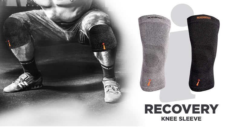Incrediwear – Incredibrace Black Knee Brace Sleeve (M, L, XL, XXL, XXXL) NEW