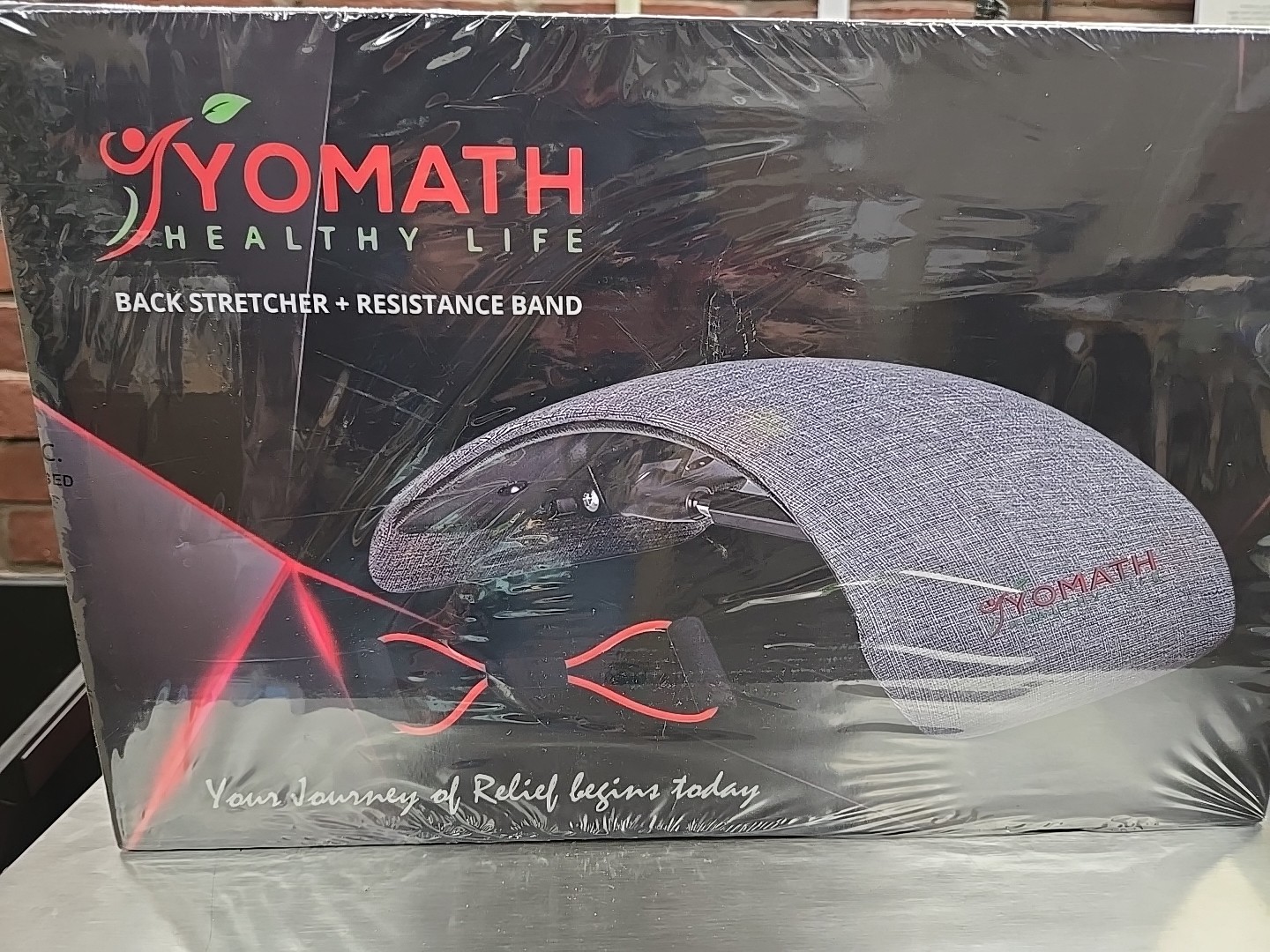 Back Stretcher Posture Corrector Spine Board + Resistance Band