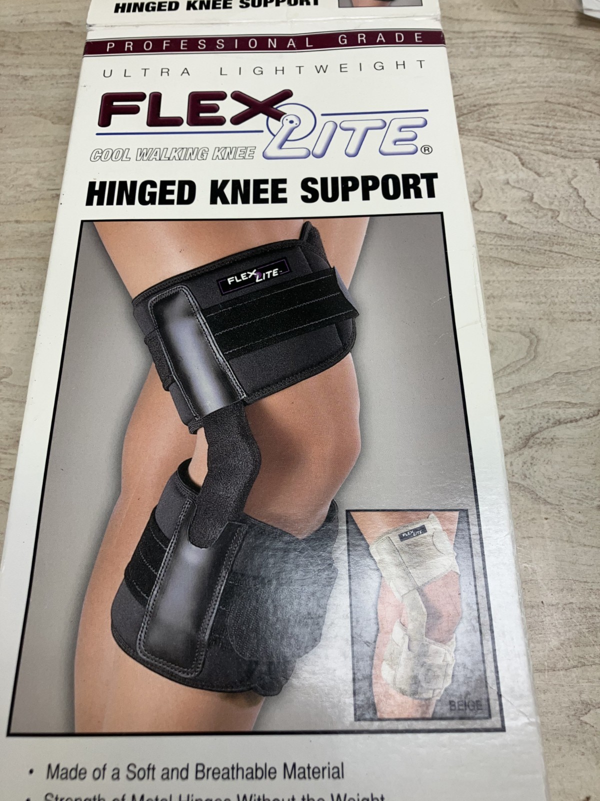 Flex-Light Hinged Knee Brace Size Small (Beige)