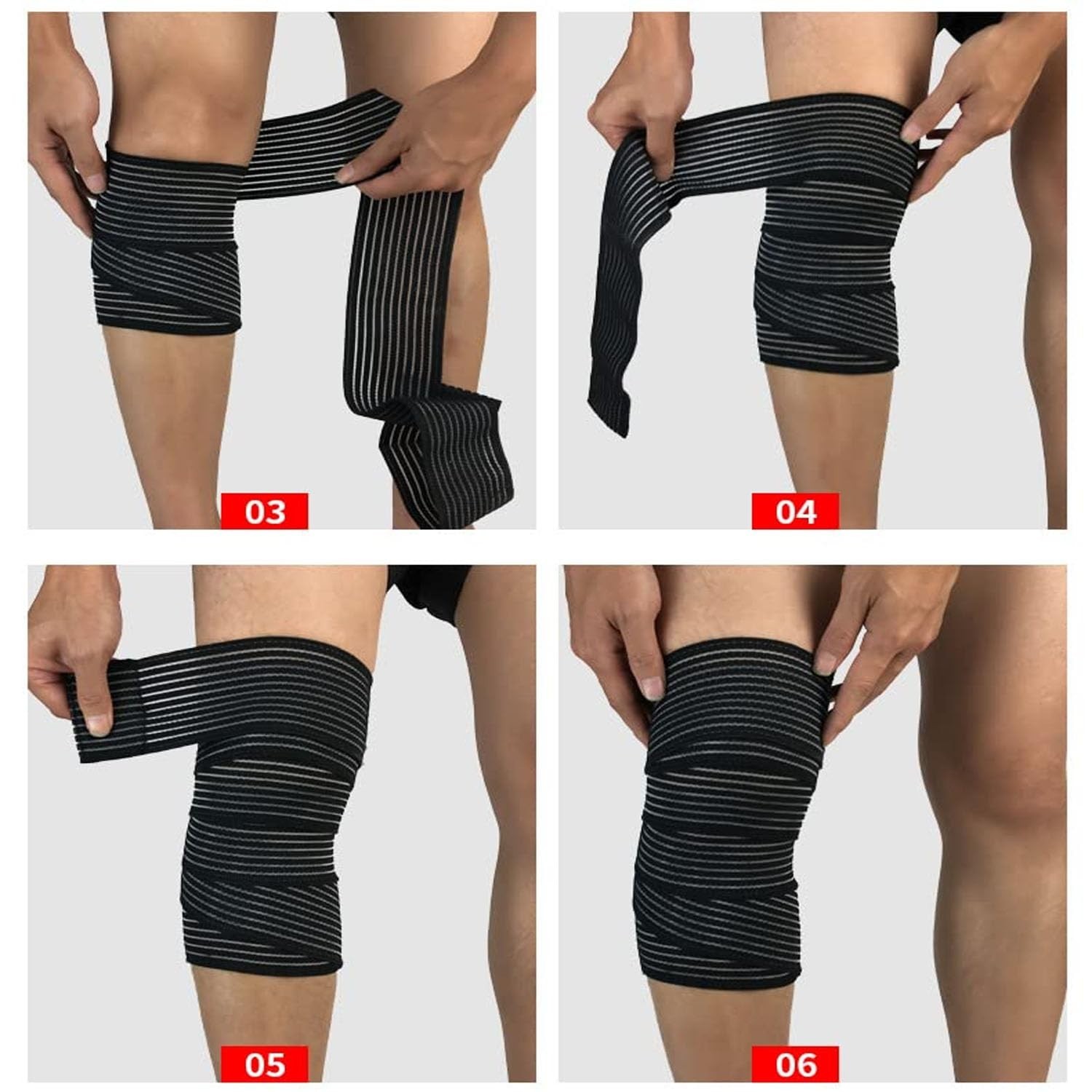 Breathable Elastic Knee Support Wrap – Effective for Plantar Fasciitis & Sports