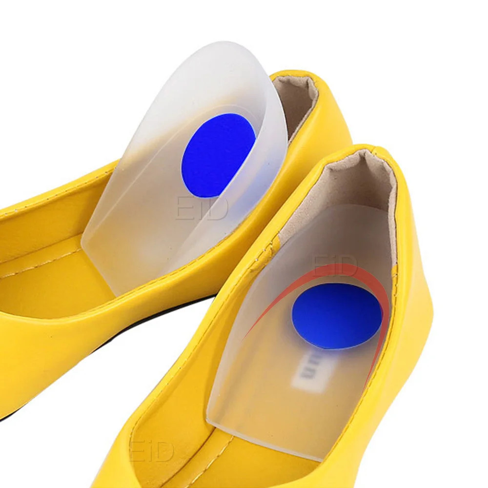 Silicone Gel Heel Pad for Plantar Fasciitis Pain Relief Shock Absorption Foot Ca