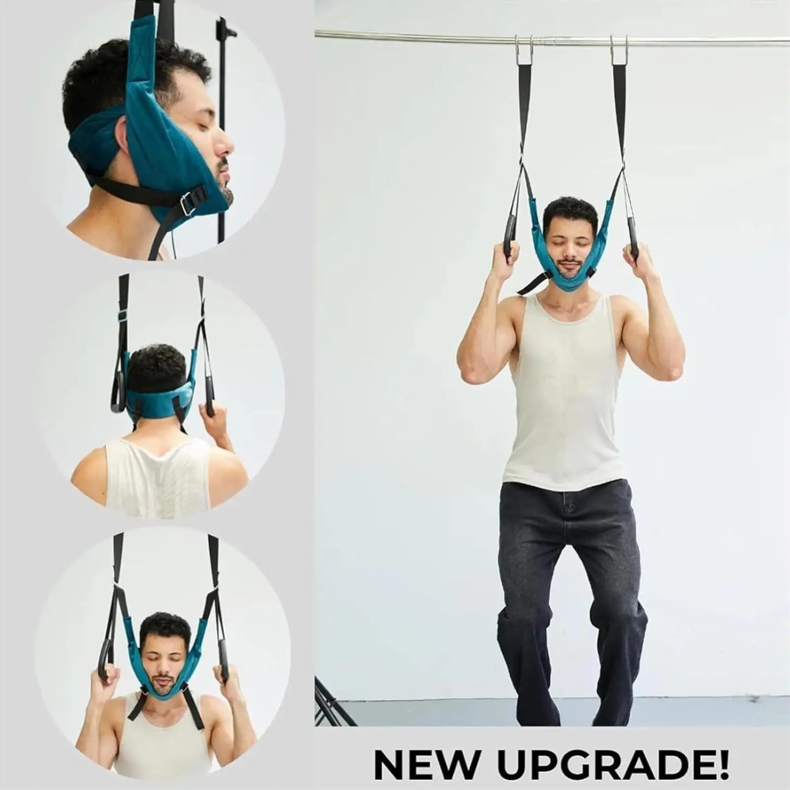 Hanging Neck Stretcher Cervical Traction Device Head Brace Support Pain Relief