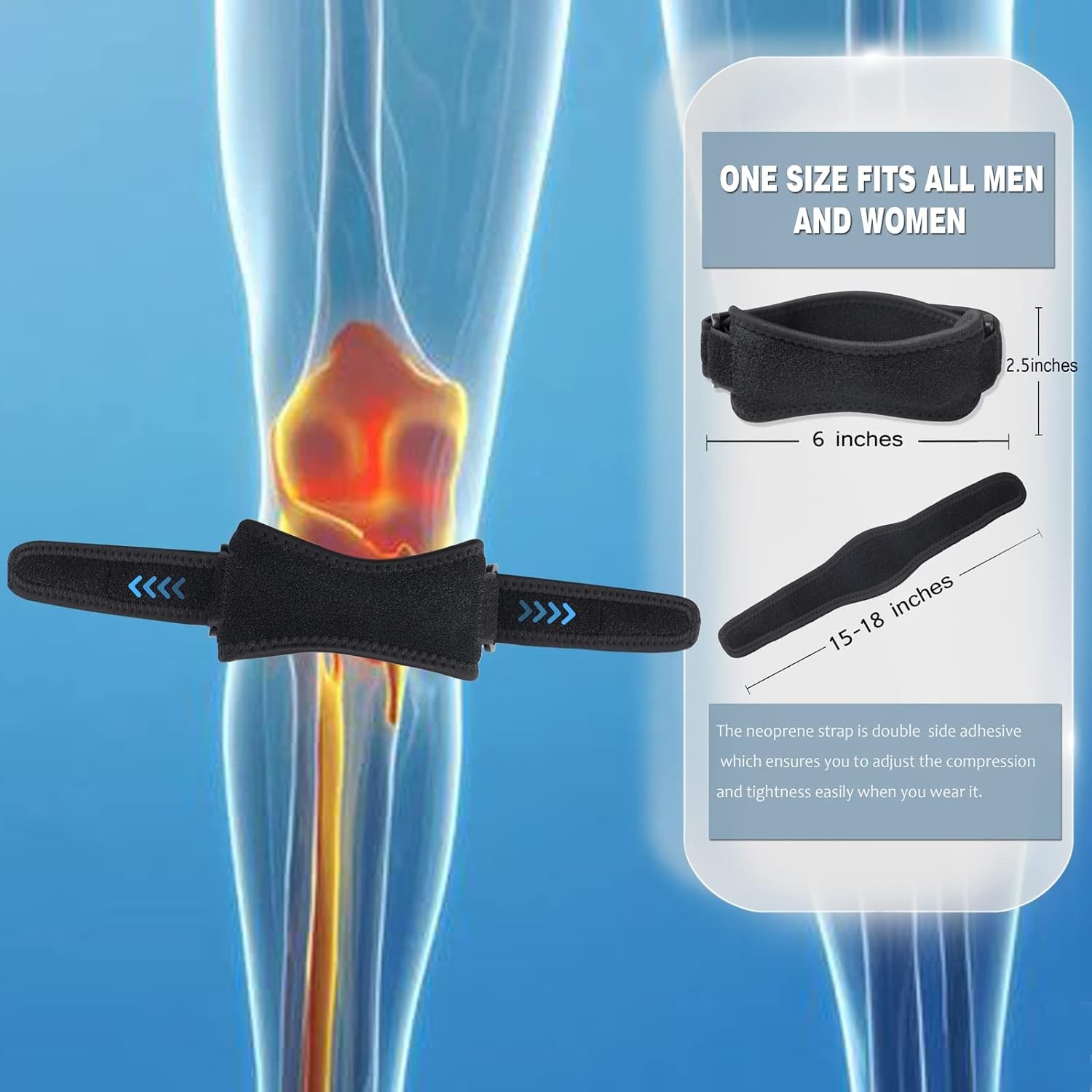 Patellar Strap Knee Protector Outdoor Meniscus Tear Knee Tendinitis Pain Relief