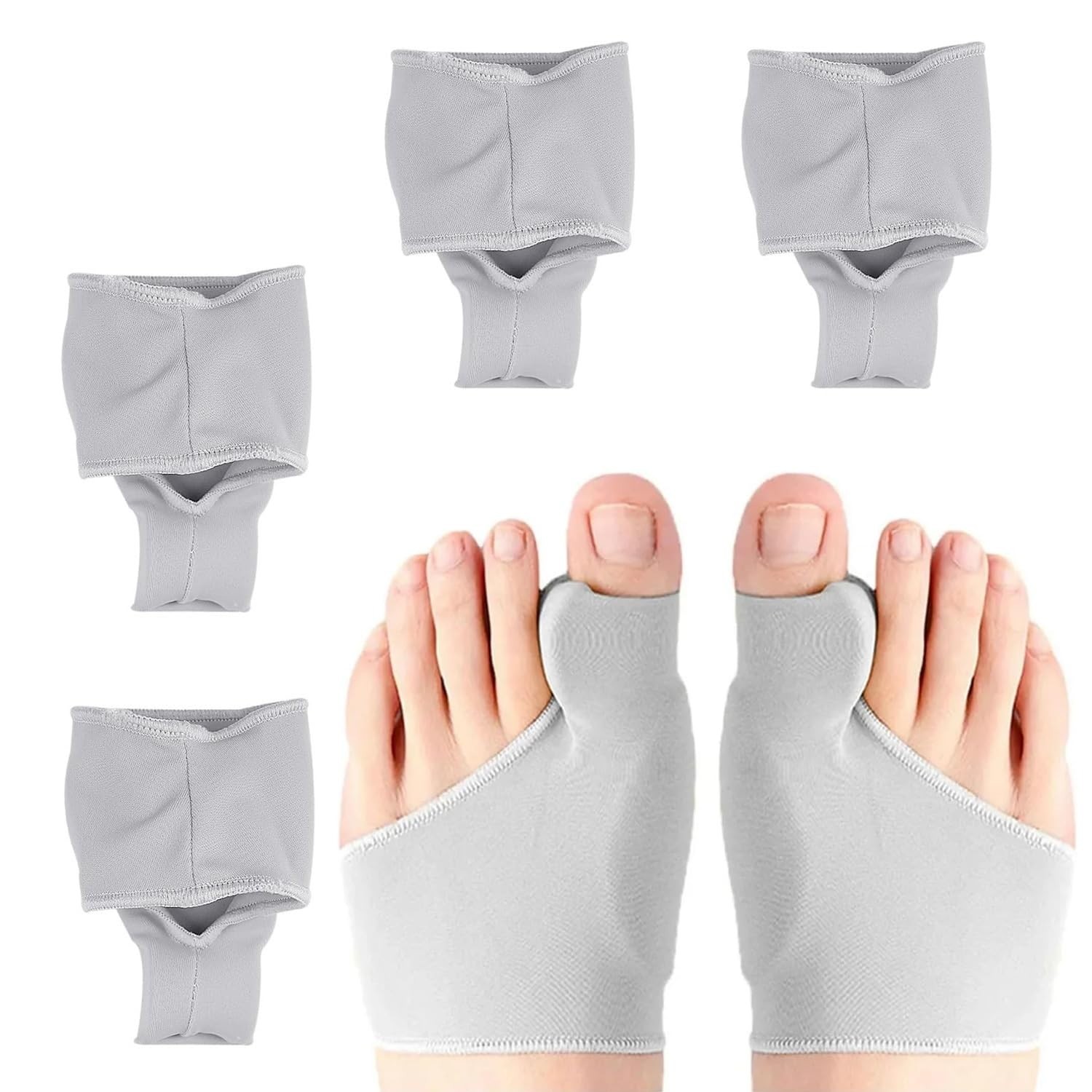 Bunion Corrector Relief Sleeves – Big Toe Straightener Gel Pads, Orthopedic Brac