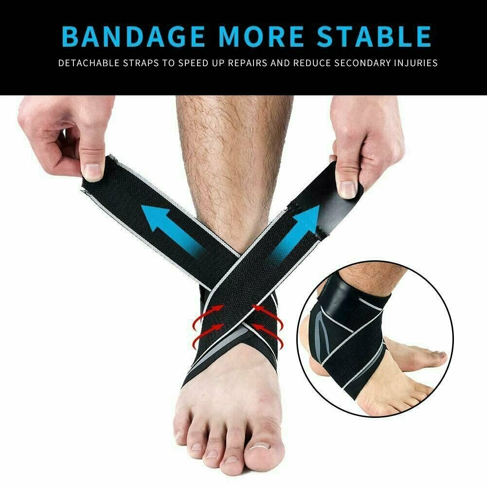 Ankle Brace Support Compression Sleeve Plantar Fasciitis Pain Relief Feet Wrap