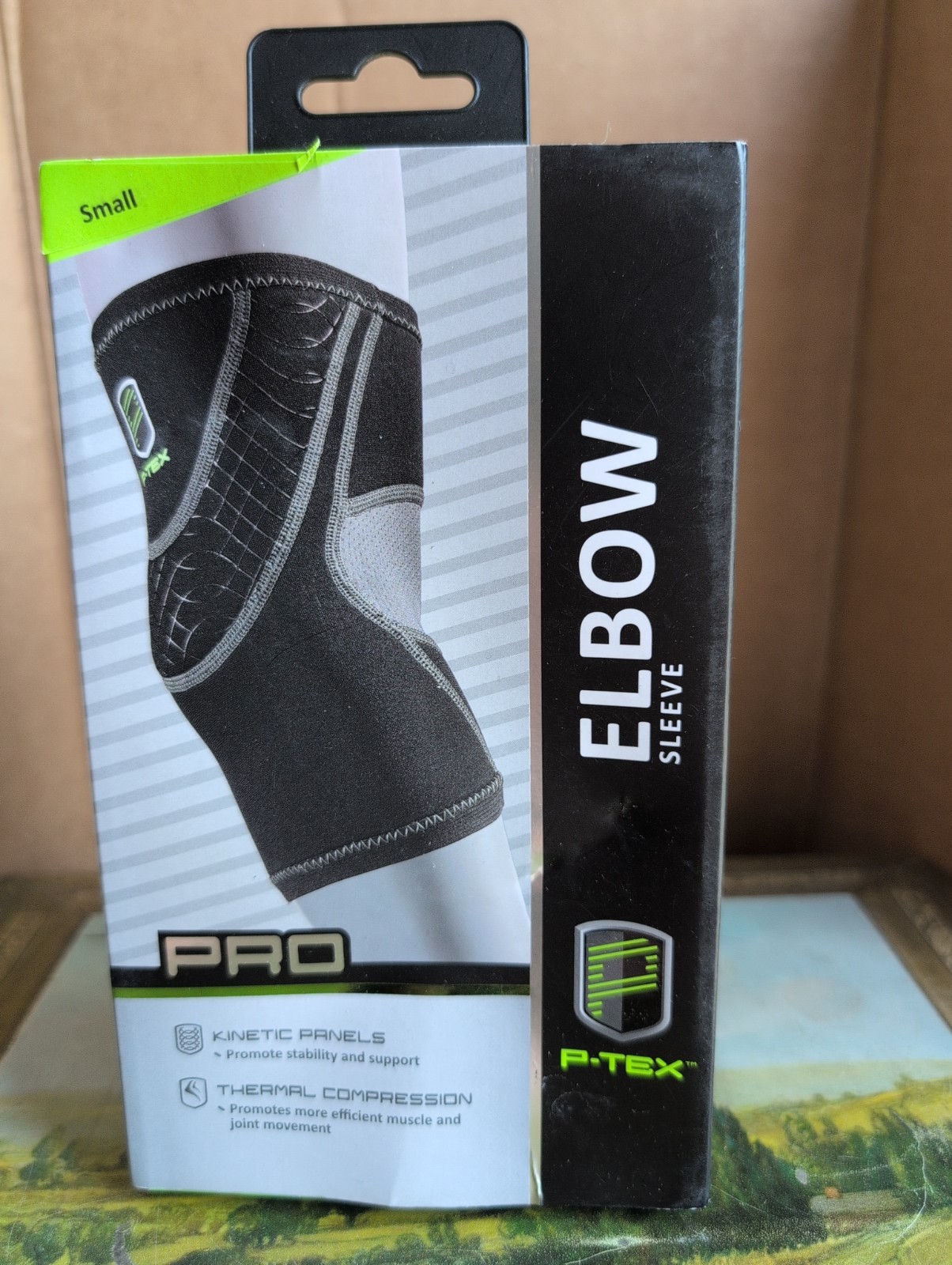 P-TEX ** PRO ELBOW SLEEVE** ” P-TEXE200“ **BLACK **NEW** Small