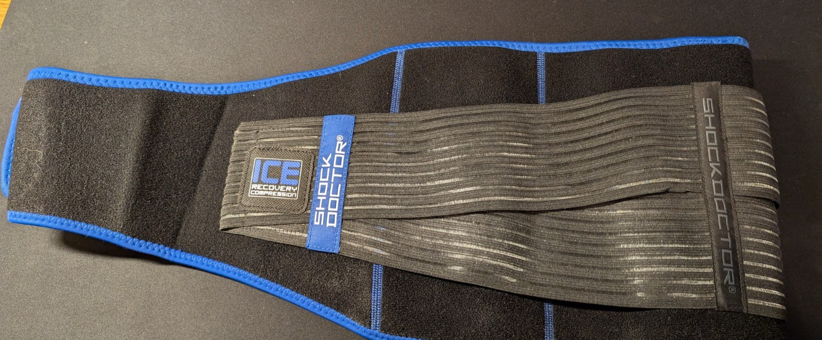 Shock Doctor Lower Back Support Belt Ice Wrap Compression Brace No Ice Pack