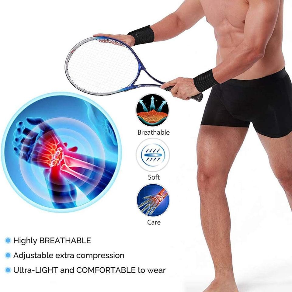 Aolikes Adjustable Carpal Tunnel Braces, Lightweight Wrist Wraps for Fitness Spo