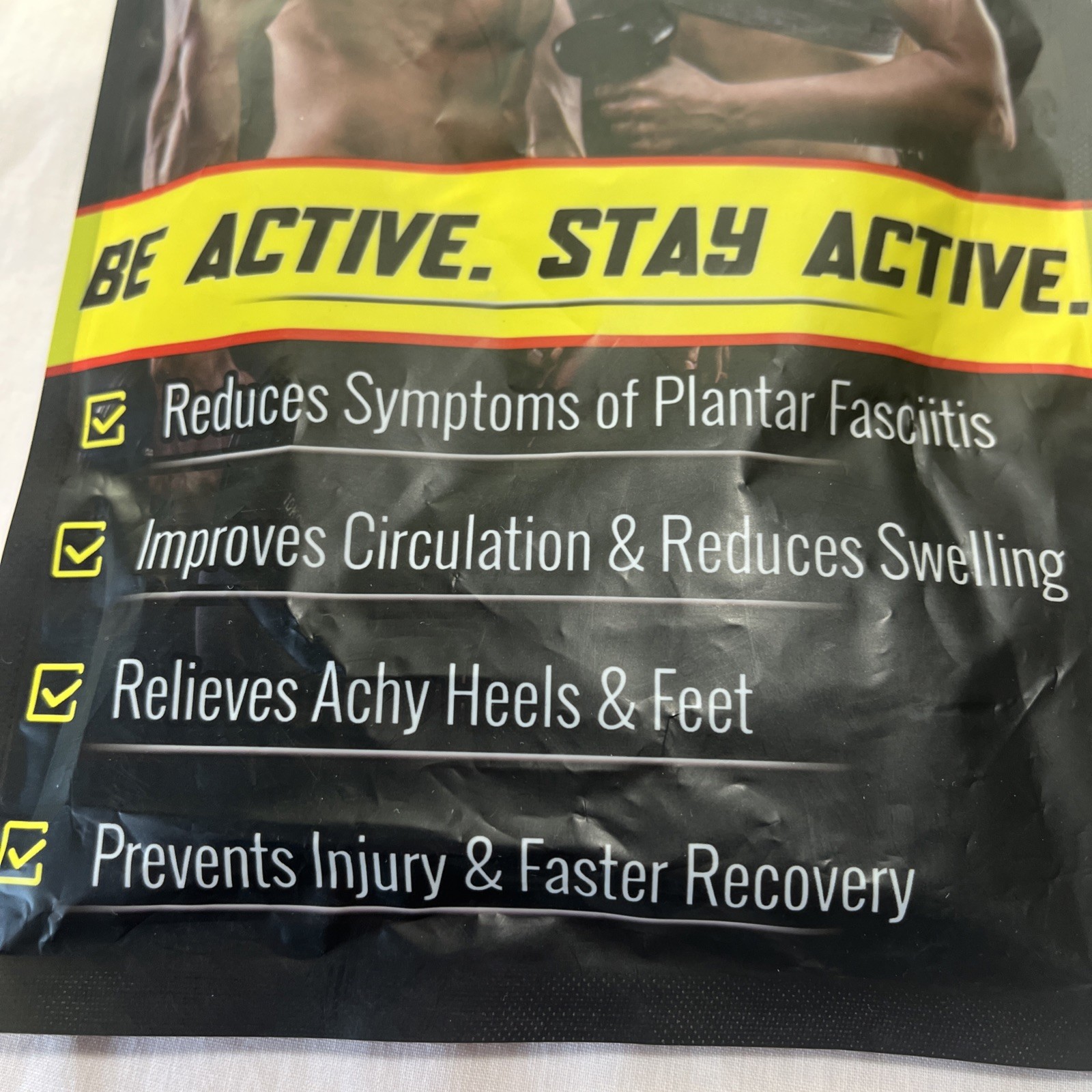Blitzu Foot Compression Sleeves For Plantar Fasciitis & Heel Spurs s/m free ship
