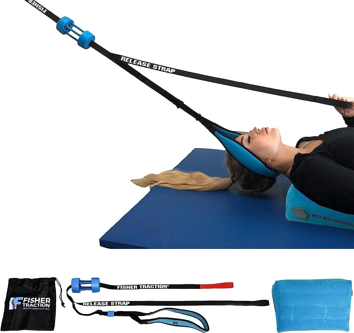 Cervical Neck Traction Device: Patented Decompression Stretcher for Pain Relief