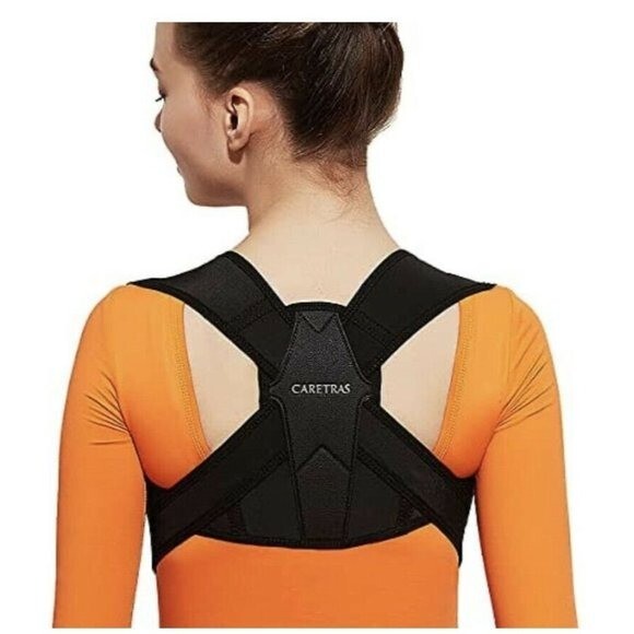 Posture Corrector Adjustable Upper Support Back Shoulder Brace Adult Large New