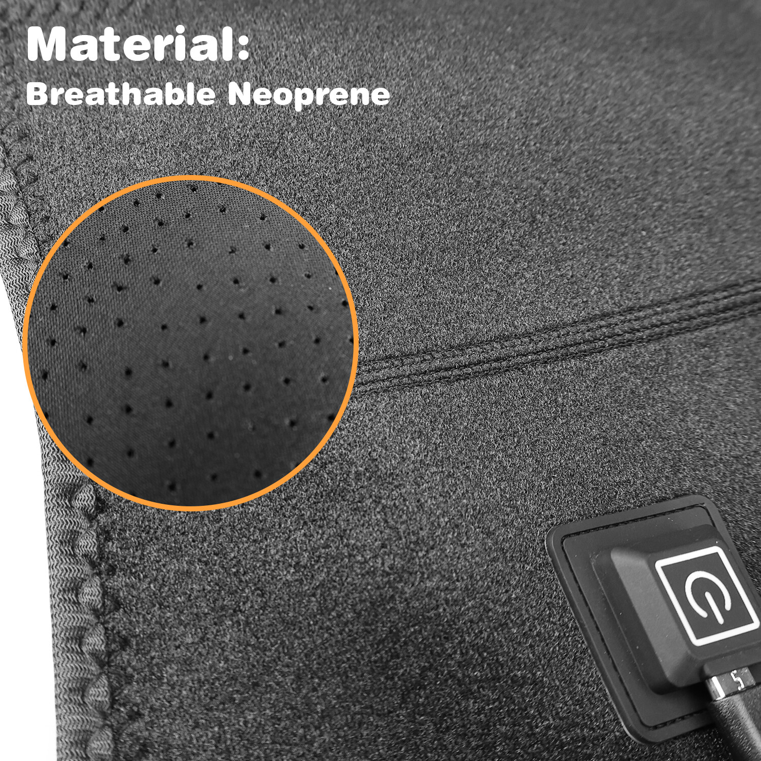 Heated Shoulder Support Brace USB Electric Adjustable Pad Wrap Pain Relief | USA