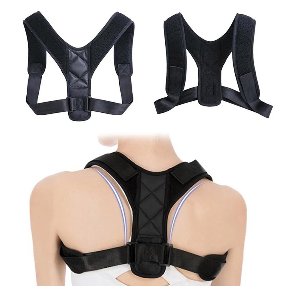 Posture Corrector Adjustable Back Brace Shoulder Support Strap Clavicle Belt US