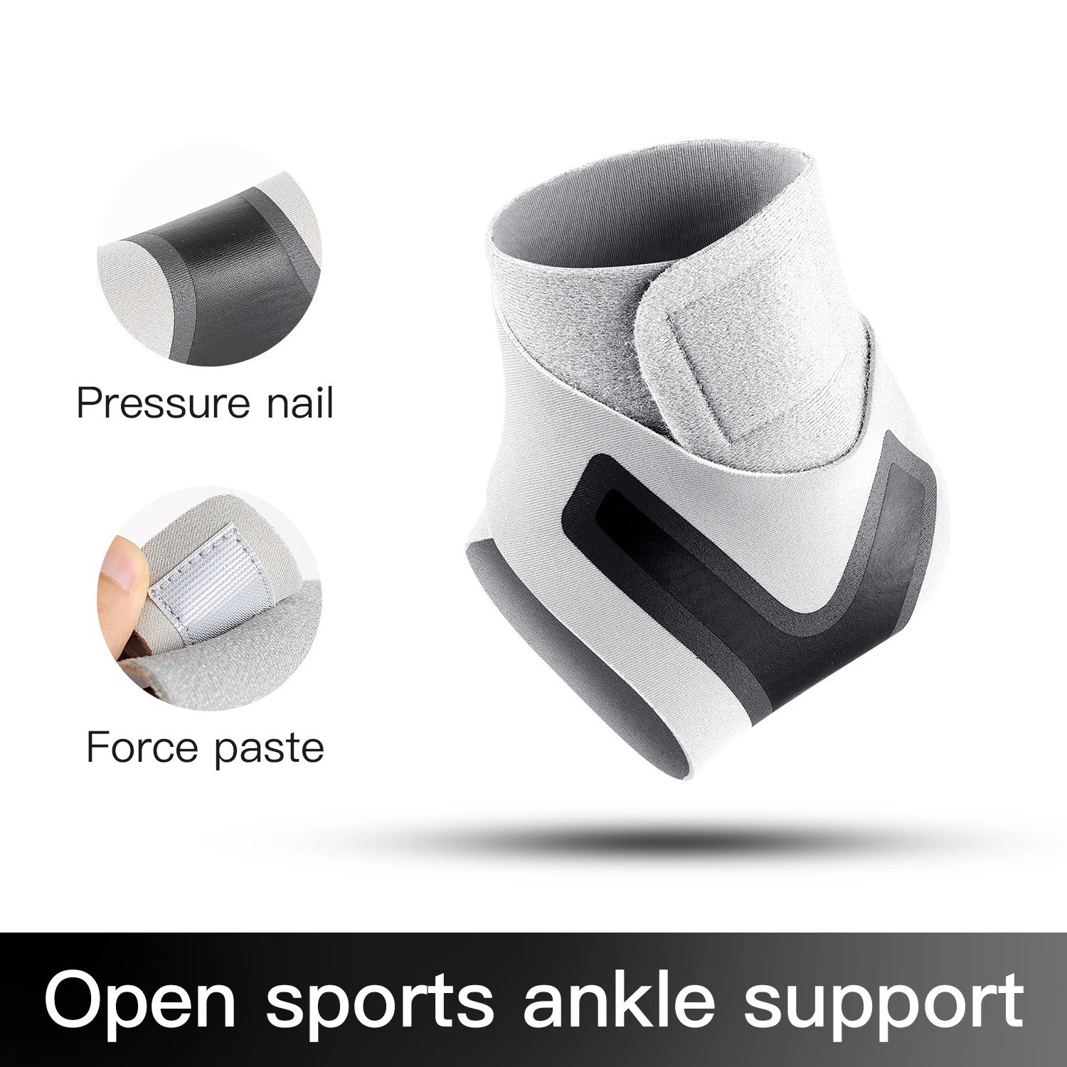 1PC Adjustable Ankle Support Sleeve Elastic Breathable Sports Brace