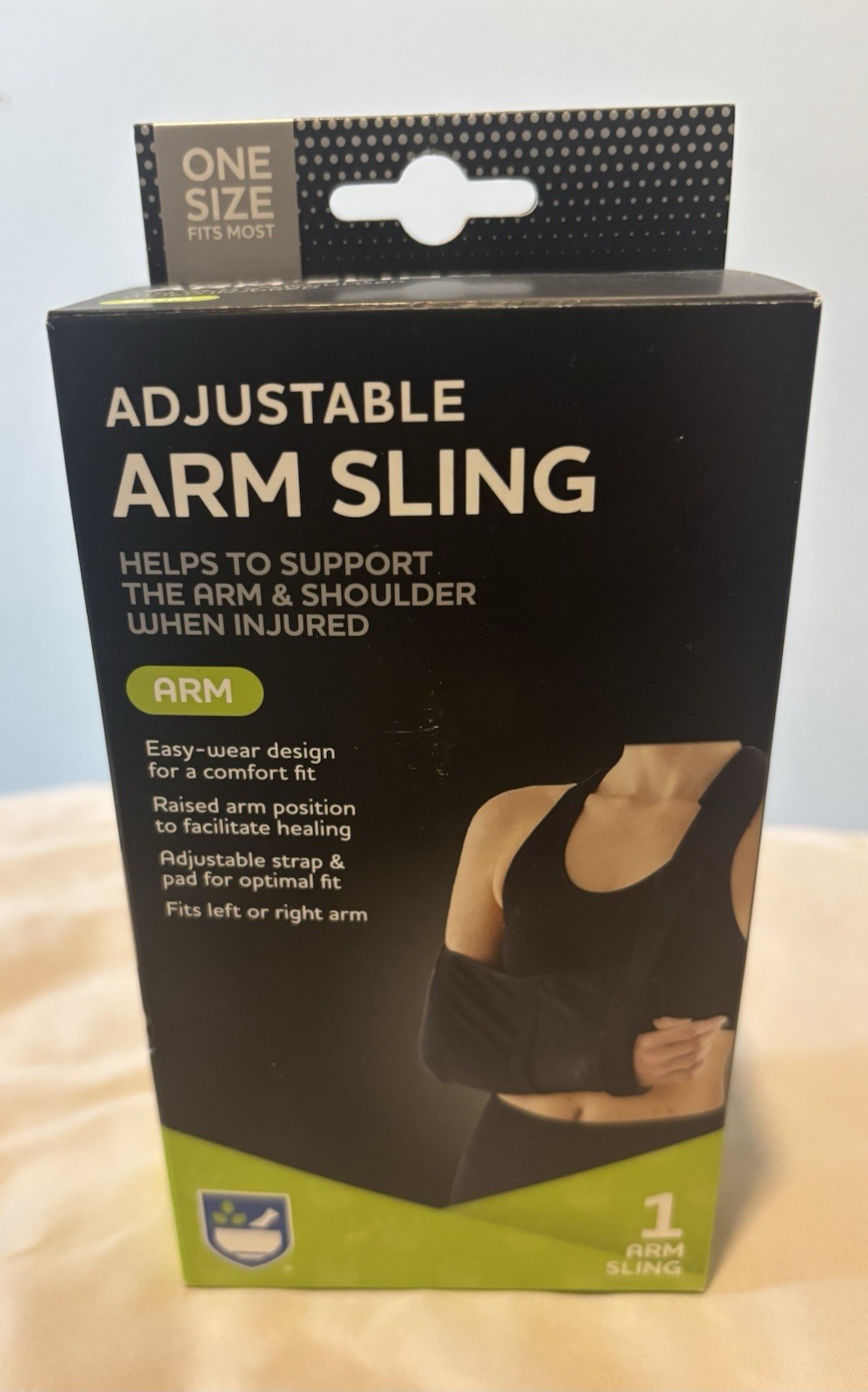 New ~~~ Adjustable Left Or Right Arm Sling Comfort Fit One Size Support