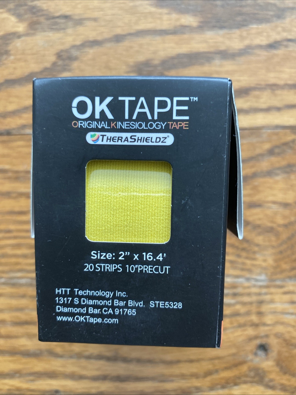 OK TAPE Kinesiology Tape 2 Inch X 16.4 Feet Precut Classic 20 Strips Yellow