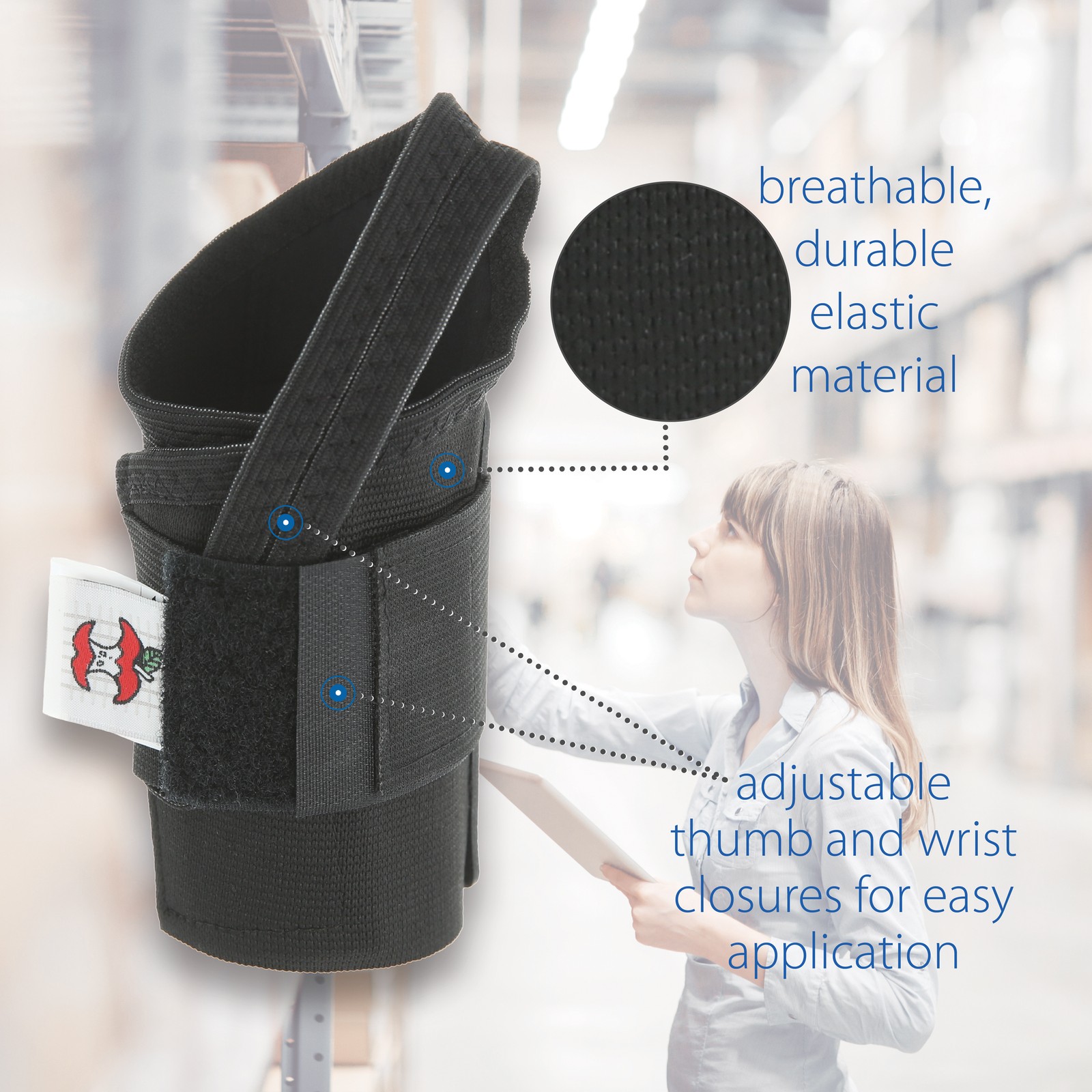 Swede-O Reflex Wrist Support Stabilize Comfortable Relief From Repetitive Motion