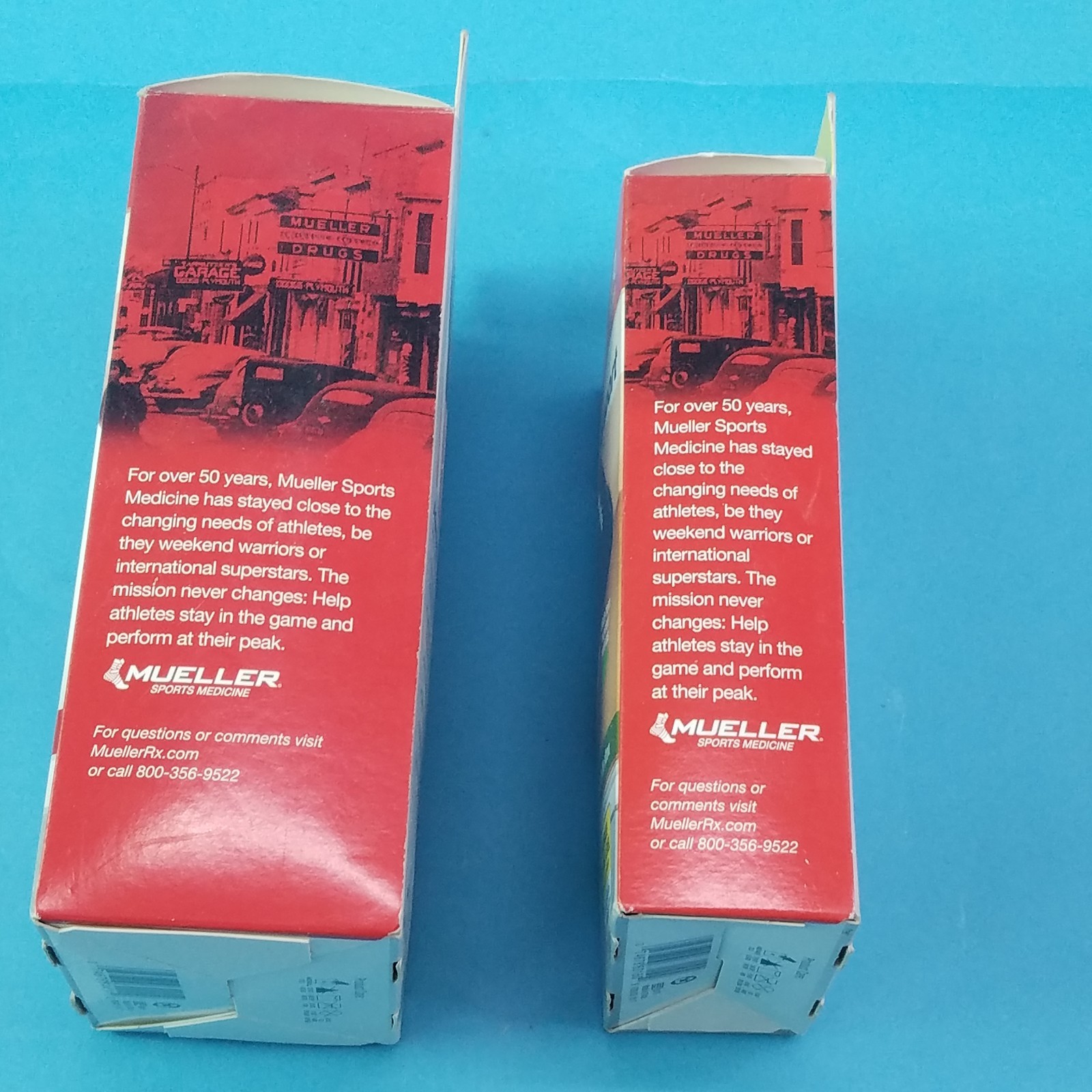 Mueller One elbow support and one knee support Both adjustable one price