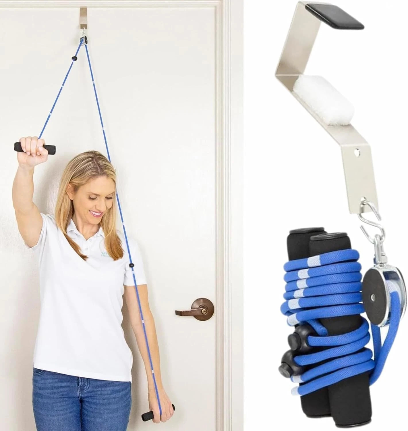 Shoulder Pulley for Physical Therapy – Rotator Cuff Pain Pulley System – over Do