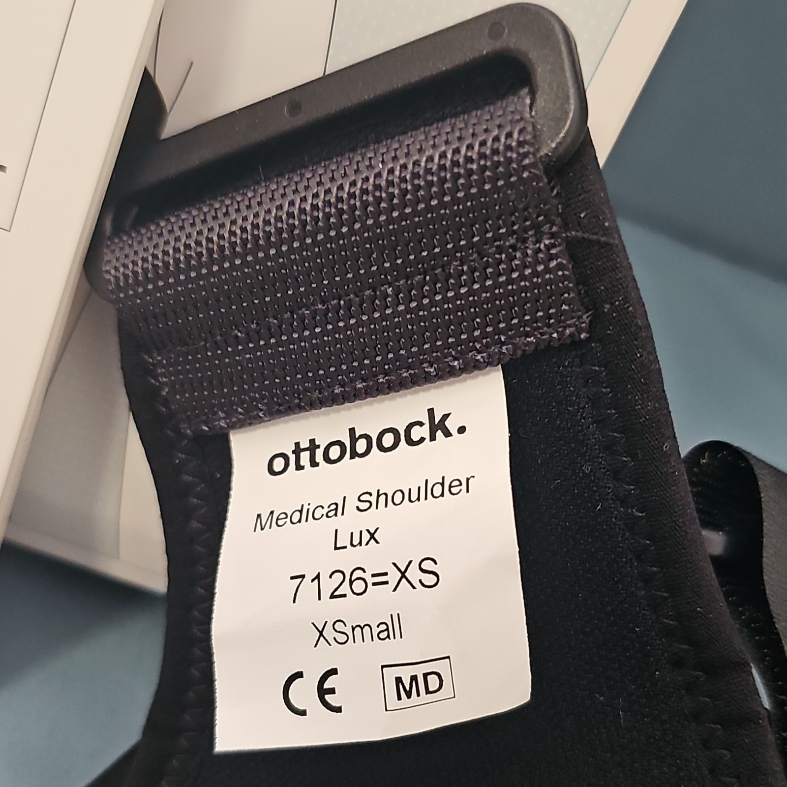 Ottobock 7126 Shoulder Support Brace XS Black Adjustable Neoprene CE