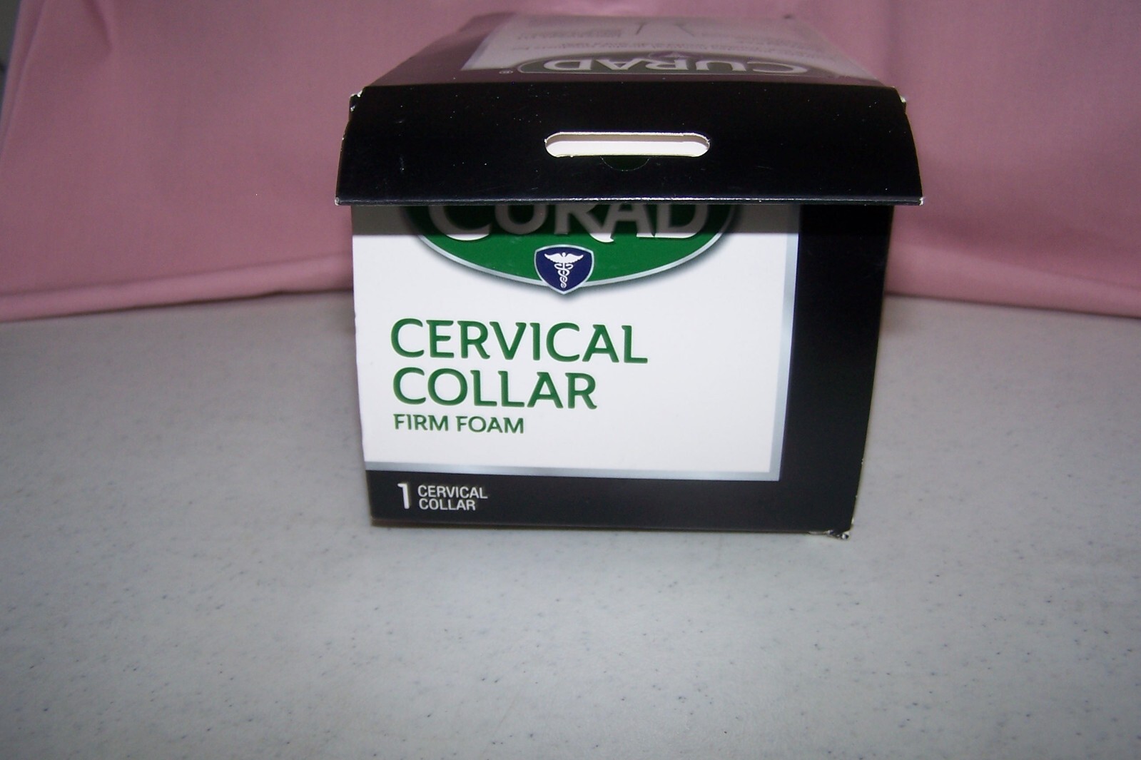 Curad Firm Foam Cervical Collar Adjustable Neck Support NEW for Sprains Strains