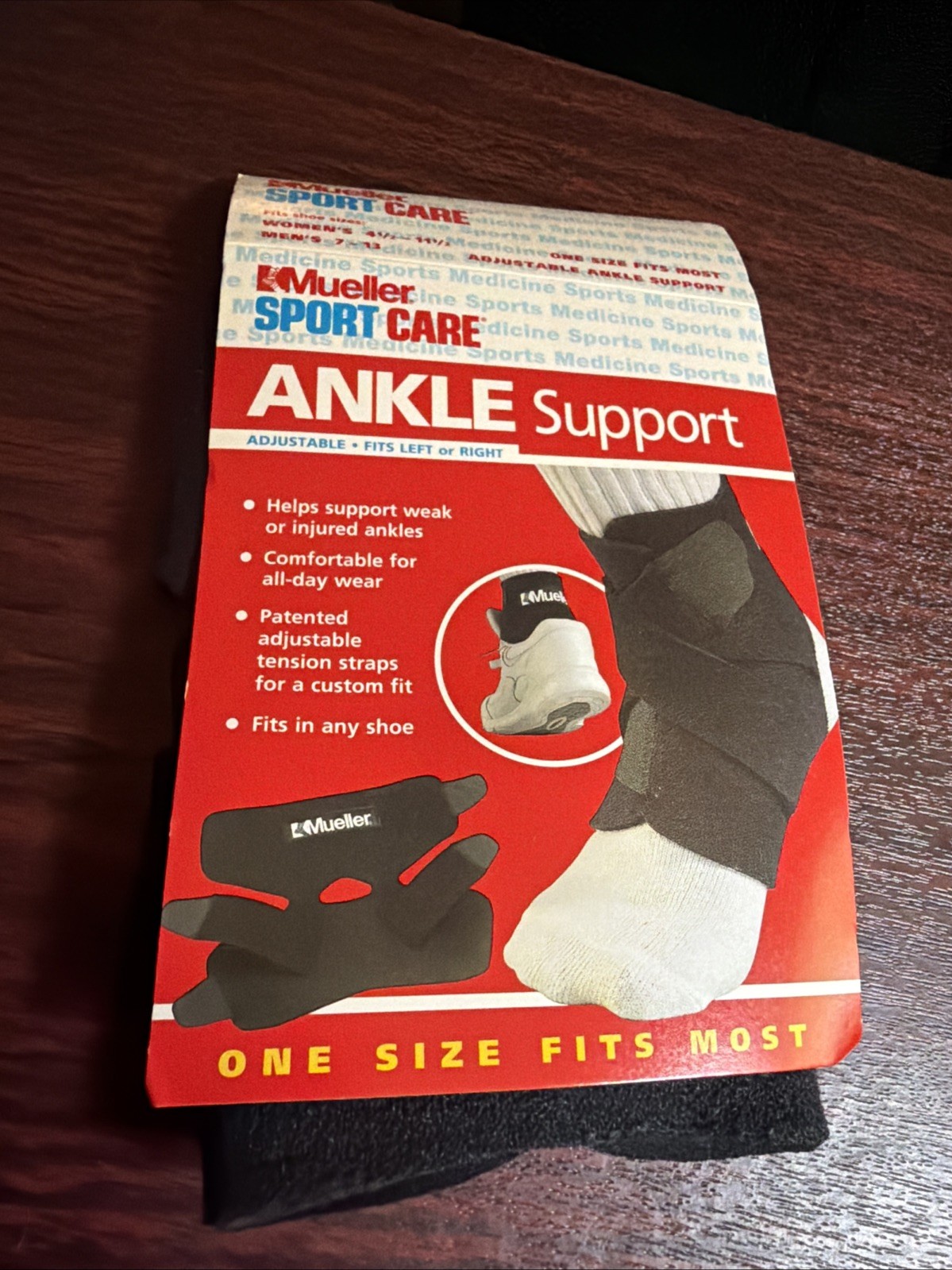 Mueller Sports Adjustable Ankle Stabilizer ~ Max Support One Size Fits Most 4547