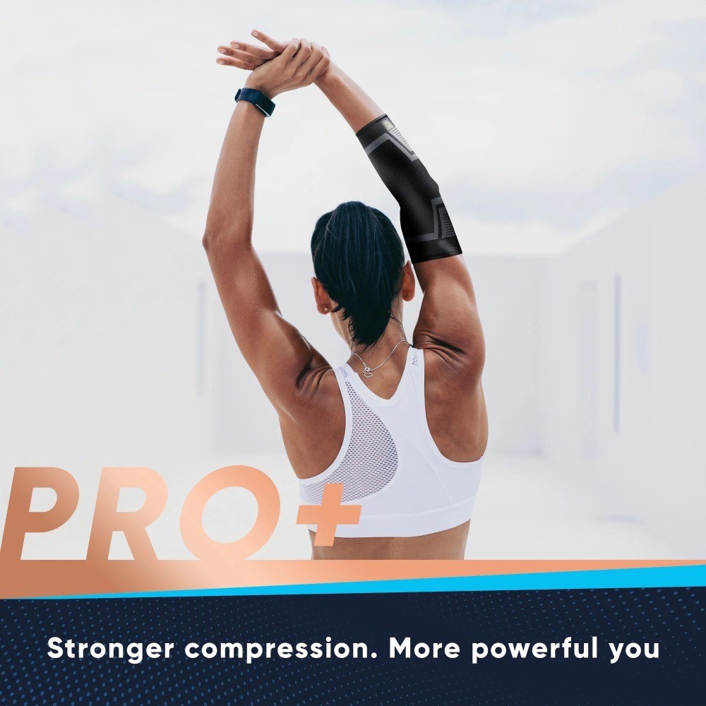PRO+ Powerknit Performance Elbow Sleeve S/M: Compression for Tennis Elbow,
