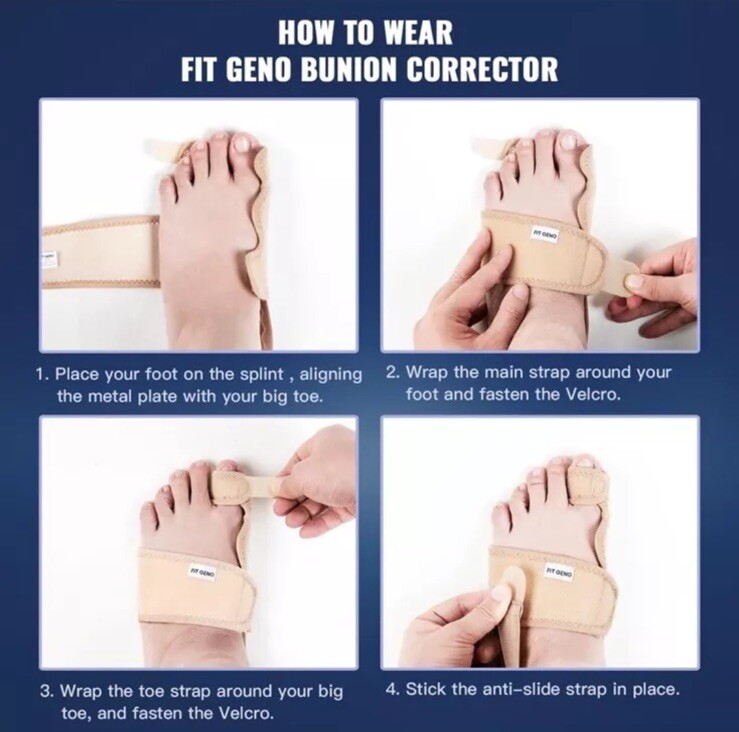 Bunion Corrector Adjustable Washable Women & Men Big Toe NEW