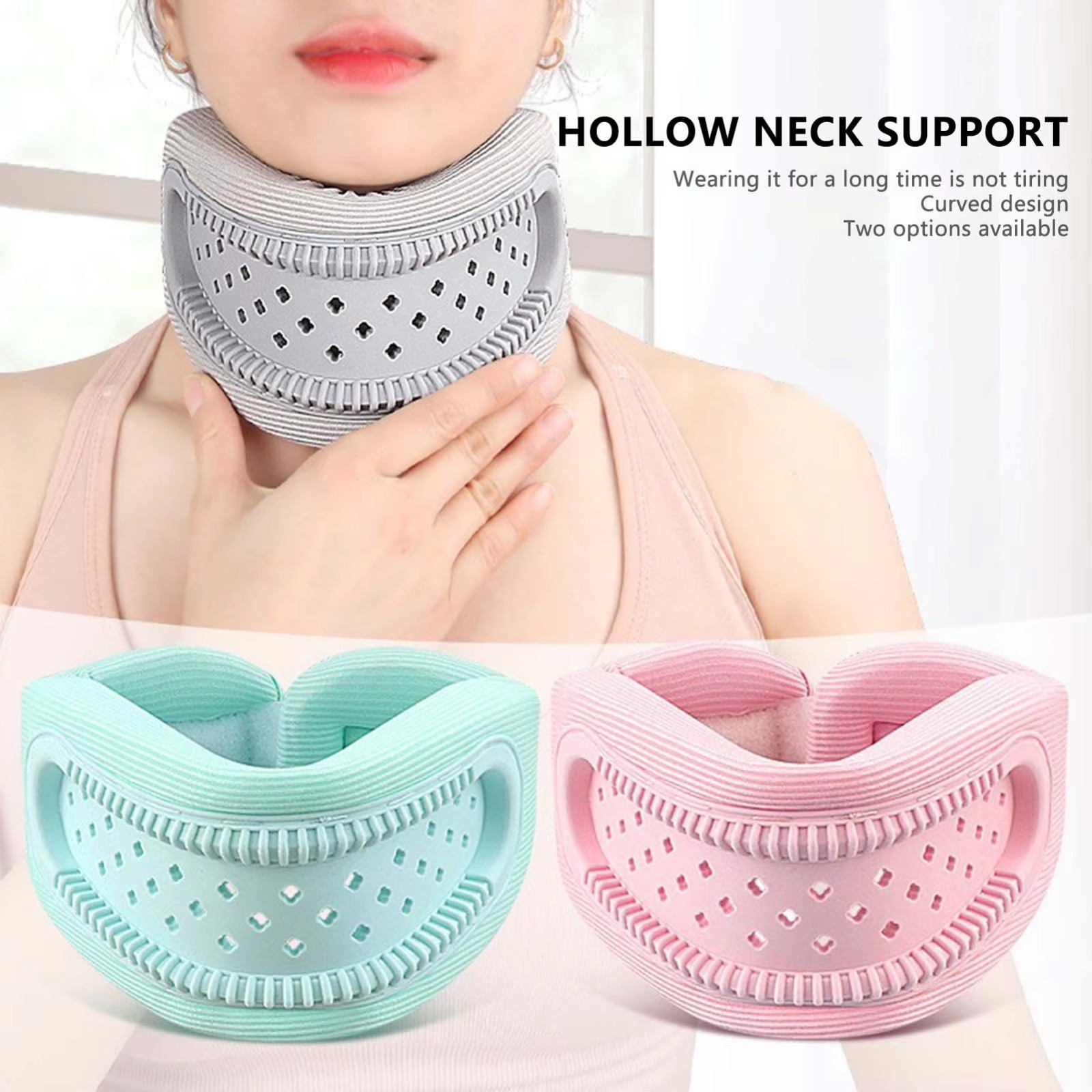 Cervical Neck Support Pillow Foam Cushion for Comfort and Posture Relaxation