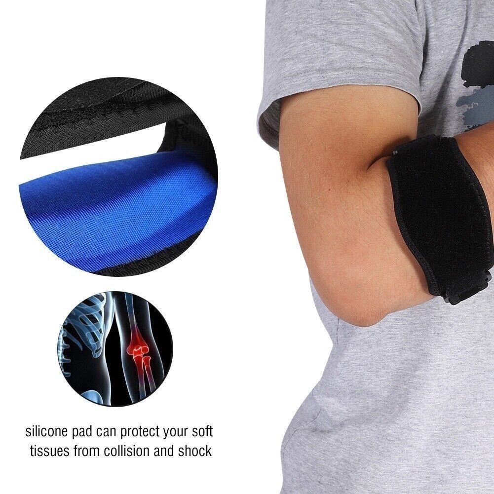 Adults Sports Elbow Support Brace Protector Pad Guard Strap Basketball Tennis