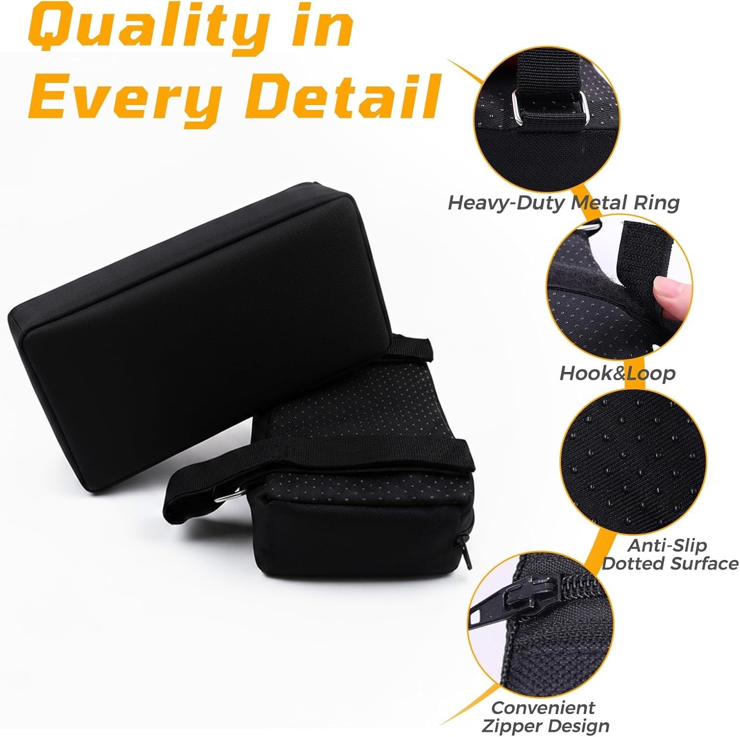 Hack Squat Shoulder Pads 2 PCS – Thick Foam Cushion with Adjustable Straps, Redu