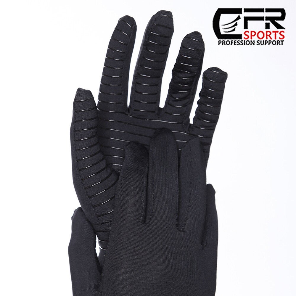 Copper Compression Arthritis Gloves Finger Gym Carpal Tunnel Typing Support Hand
