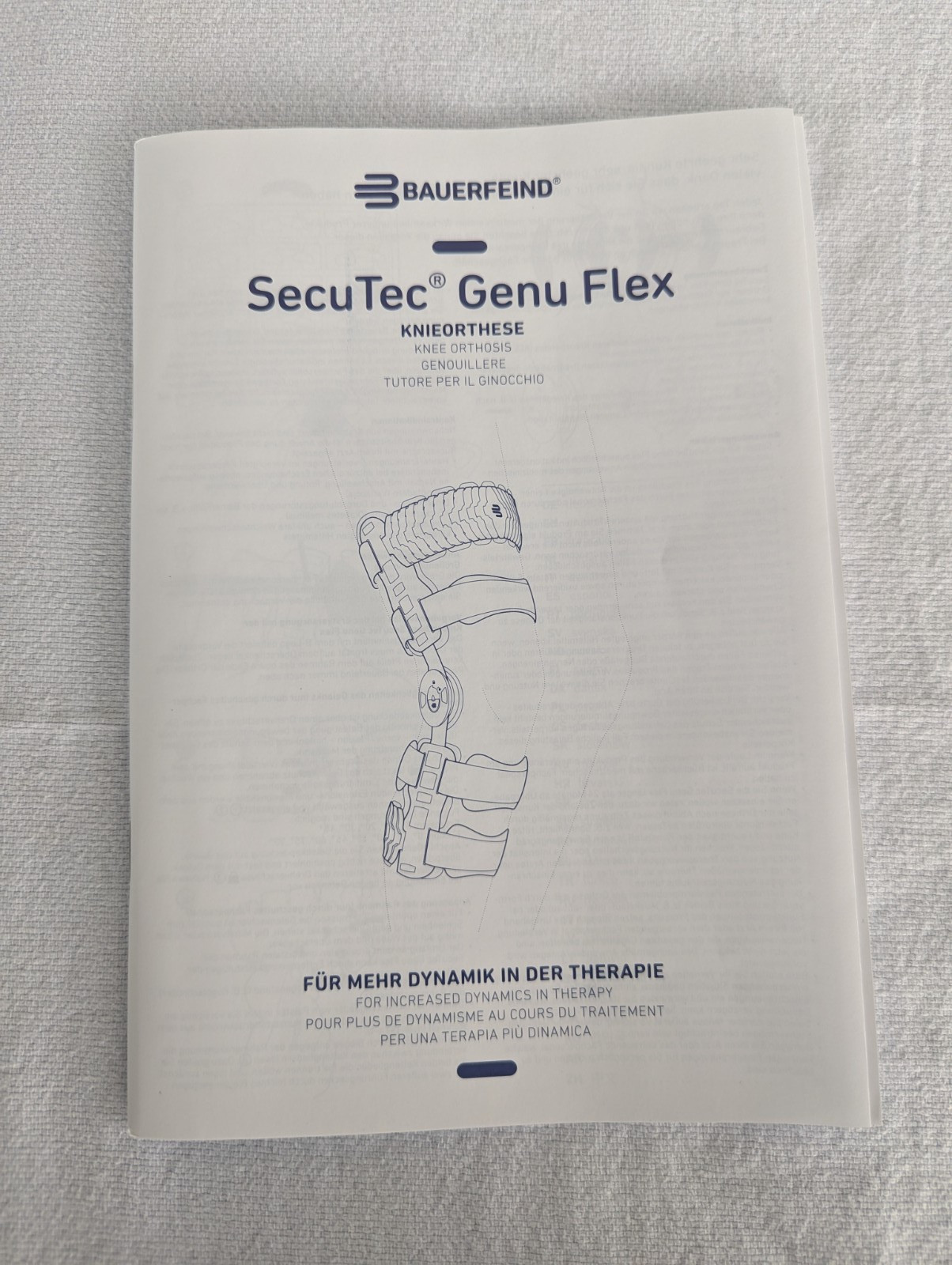 Bauerfeind SecuTec Genu Flex Left Knee Brace Sz 3 Adjustable Stabilizer Orthosis