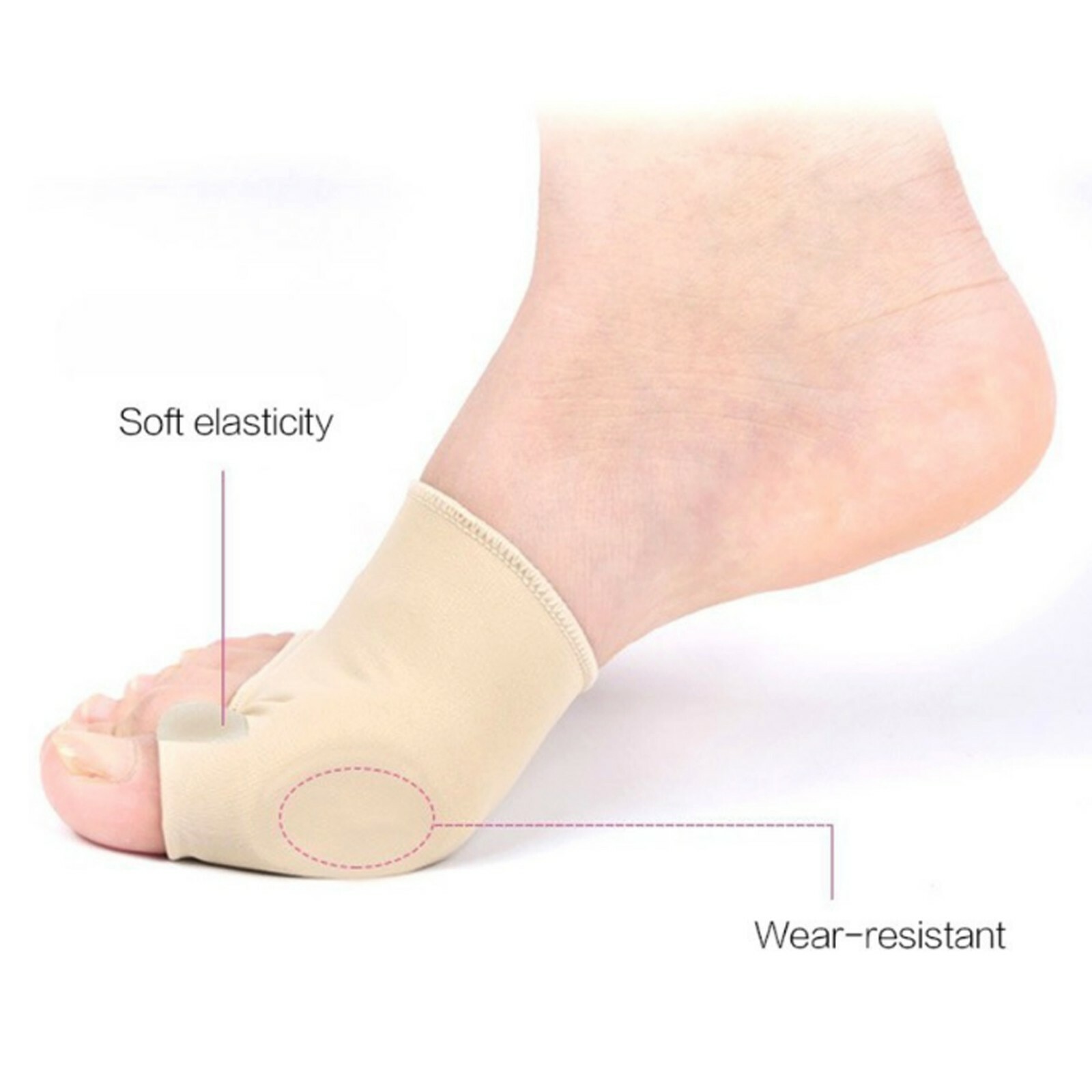 AdorePro Big Toe Separator Bunion Corrector Splint Straightener Foot Pain Relief