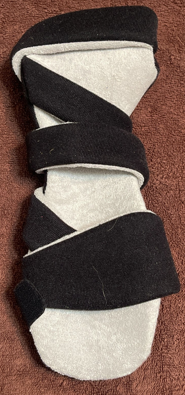*NEW* LEFT MED Osk Soft Resting Hand Splint For Flexion Contractures/Stroke