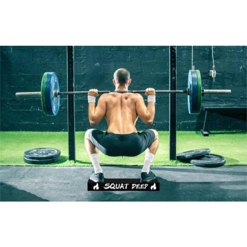 Extra Large Squat Wedge Heel Elevation Block Ergonomic Slant Board Leg Workouts