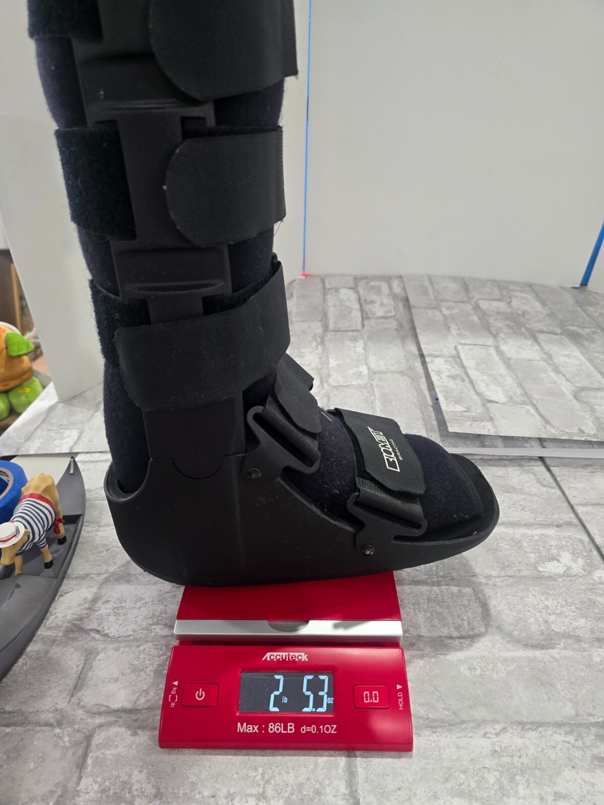Orthopedic Foot Ankle Boot Brace Biomet Ortho Size L/XL 1 foot Long, 17″ tall