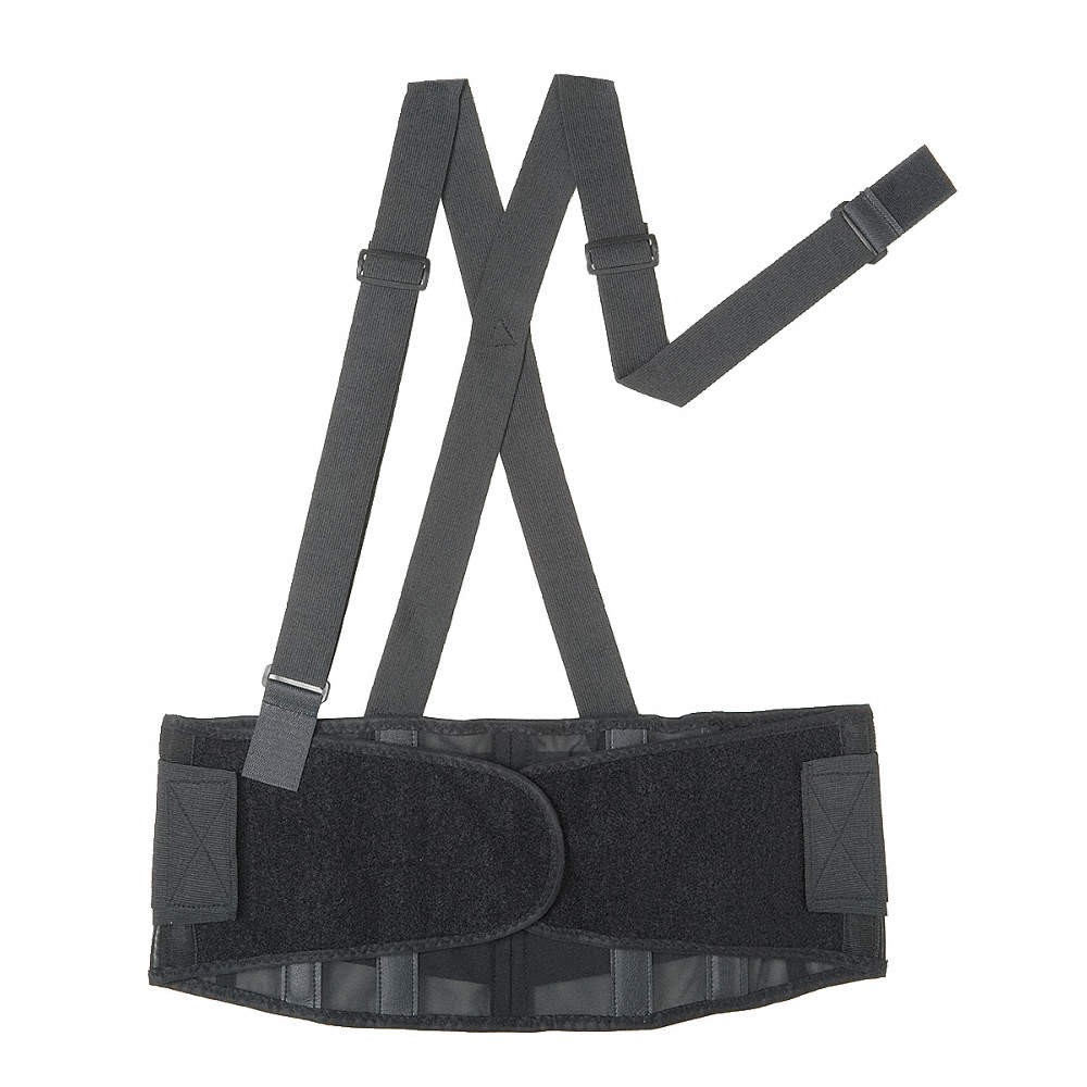 CONDOR 3RUZ9 Back Support w/Stay,Black,Polyester,S 3RUZ9