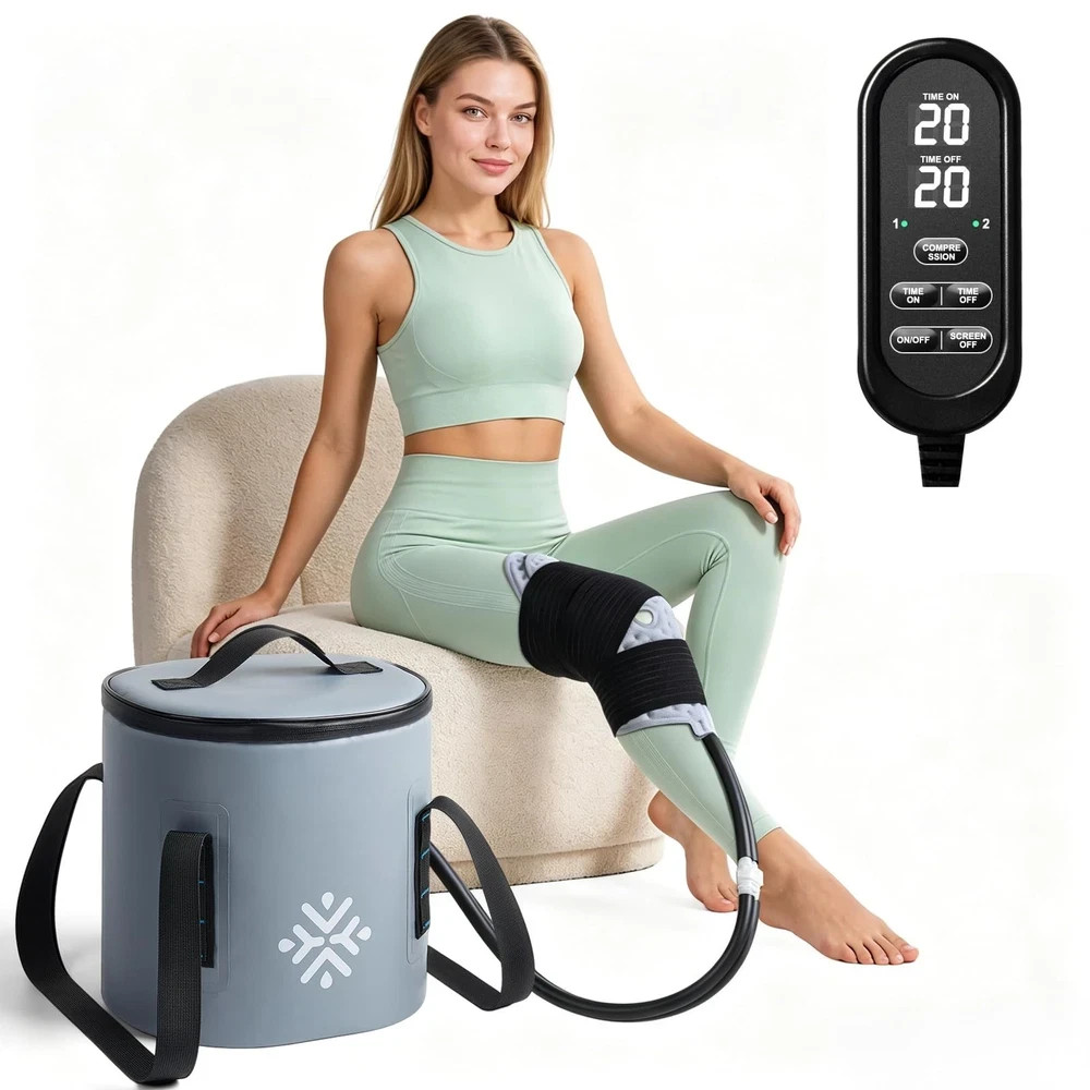 Ice Machine for Knee After Surgery w/Compression, Hip Replacement Cold Therap…