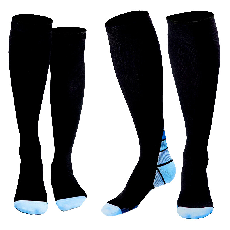 Copper Stretch Compression Socks 20-30mmHg Leg Support Sports Sleeve Men Women