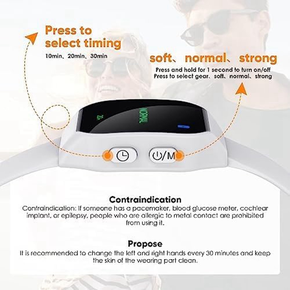 Electric EMS Sleep Aid Watch,Motion Sickness Bands Relieve Nausea Stress,9035